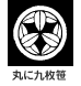 家紋 丸に九枚笹